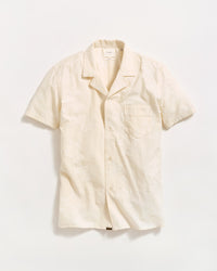 SHORT SLEEVE FLORAL JACQUARD SHIRT