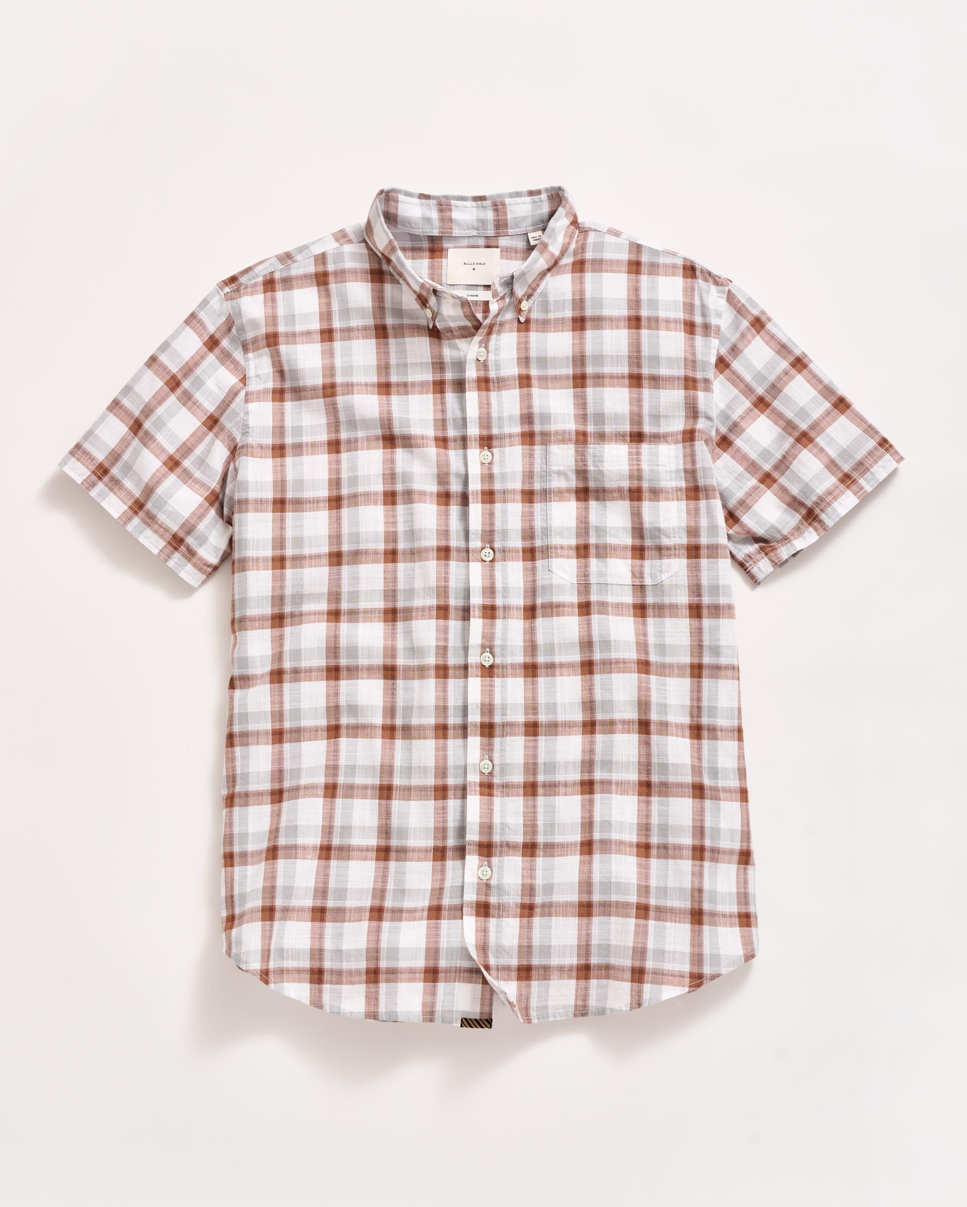 Short Sleeve Tattersail Plaid Tuscumbia Shirt Button Down