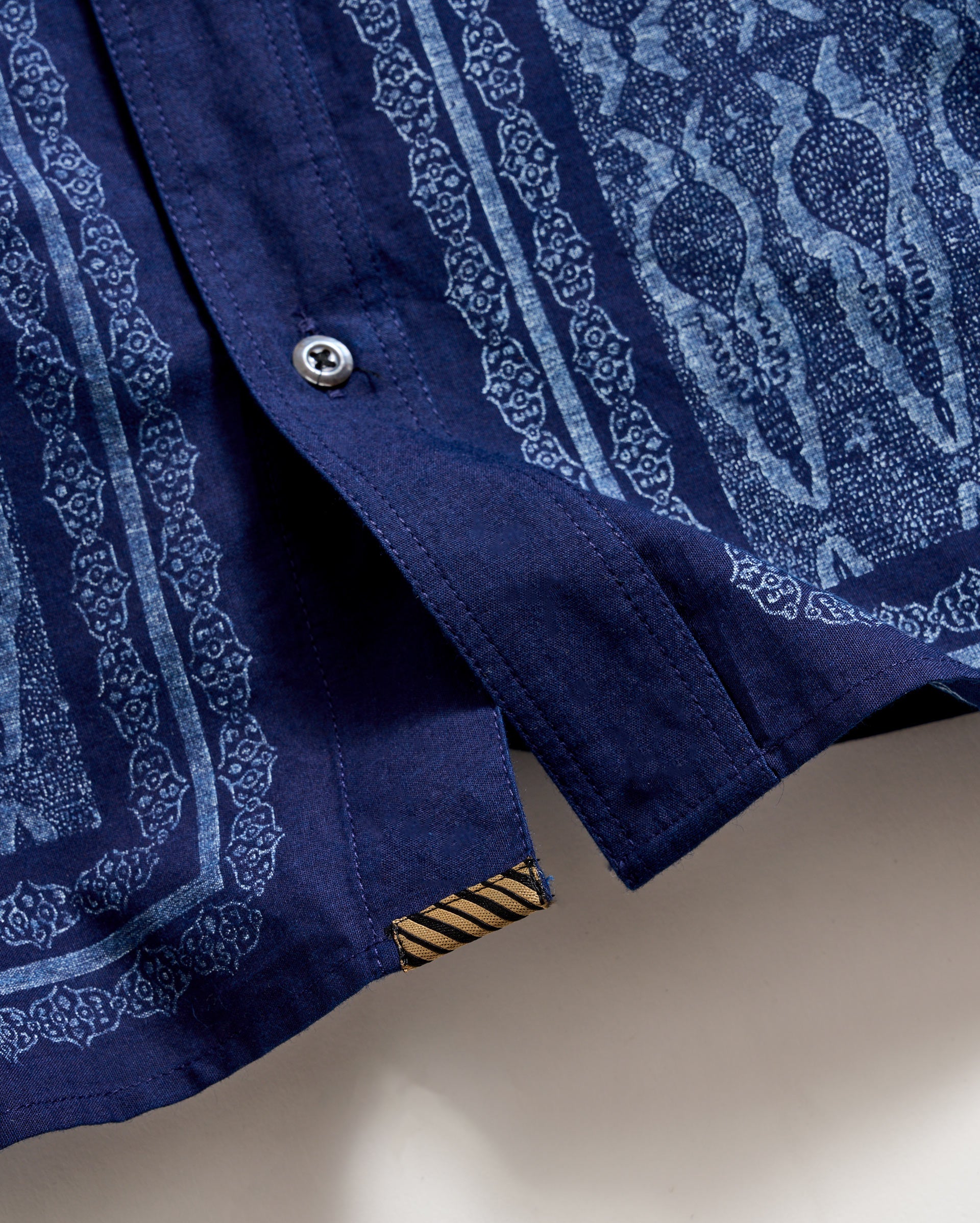 Short Sleeve Indigo Treme Shirt in Indigo