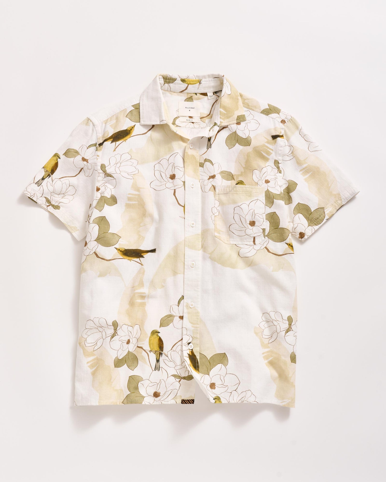 Short Sleeve Grid Yellowhammer Treme Shirt in Tinted White