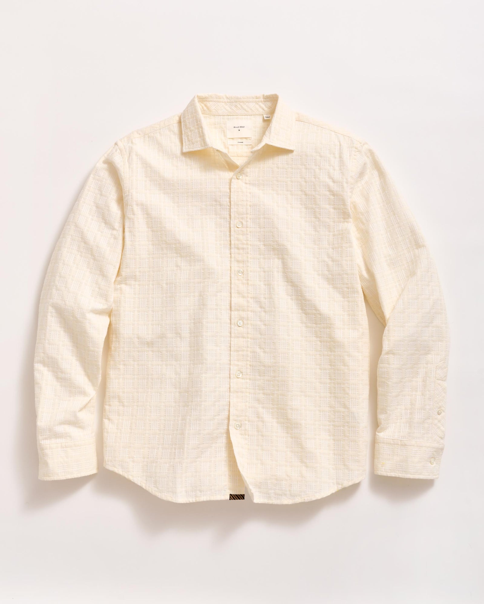 Grid Dobby River Shirt in Tinted White