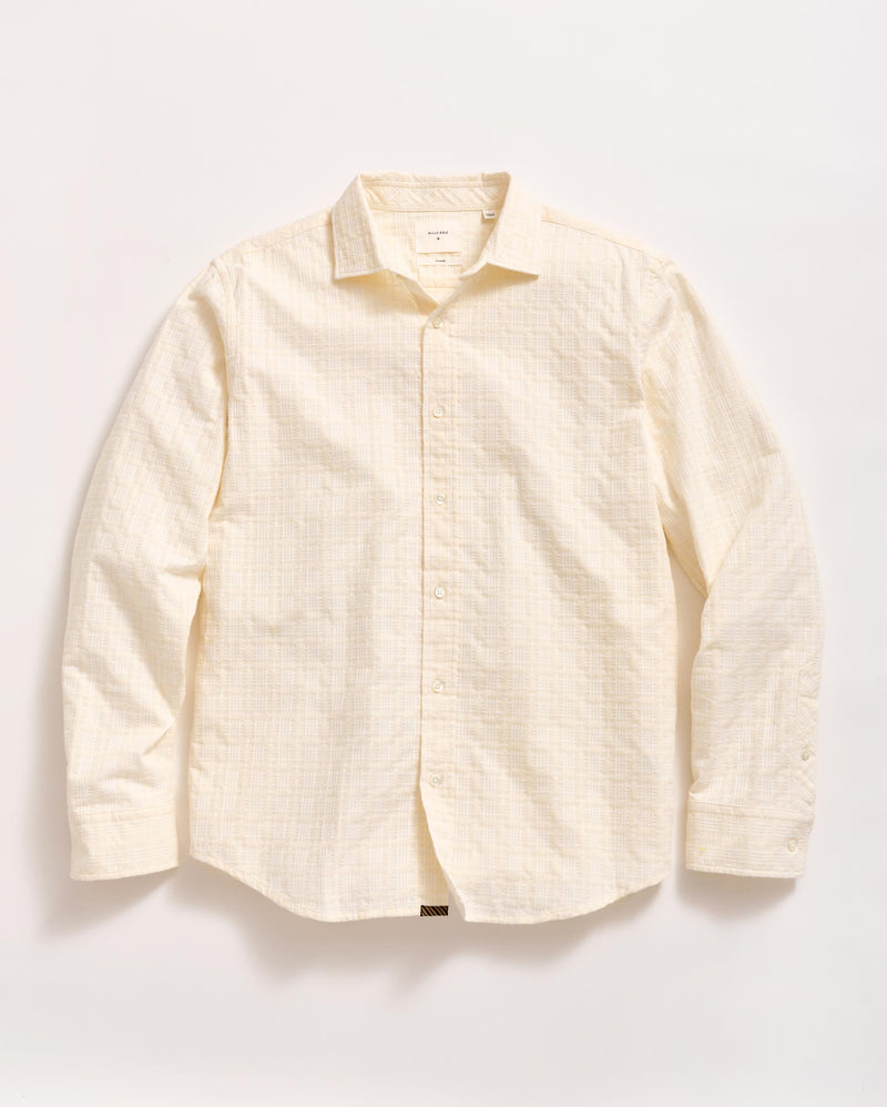 Grid Dobby River Shirt in Tinted White