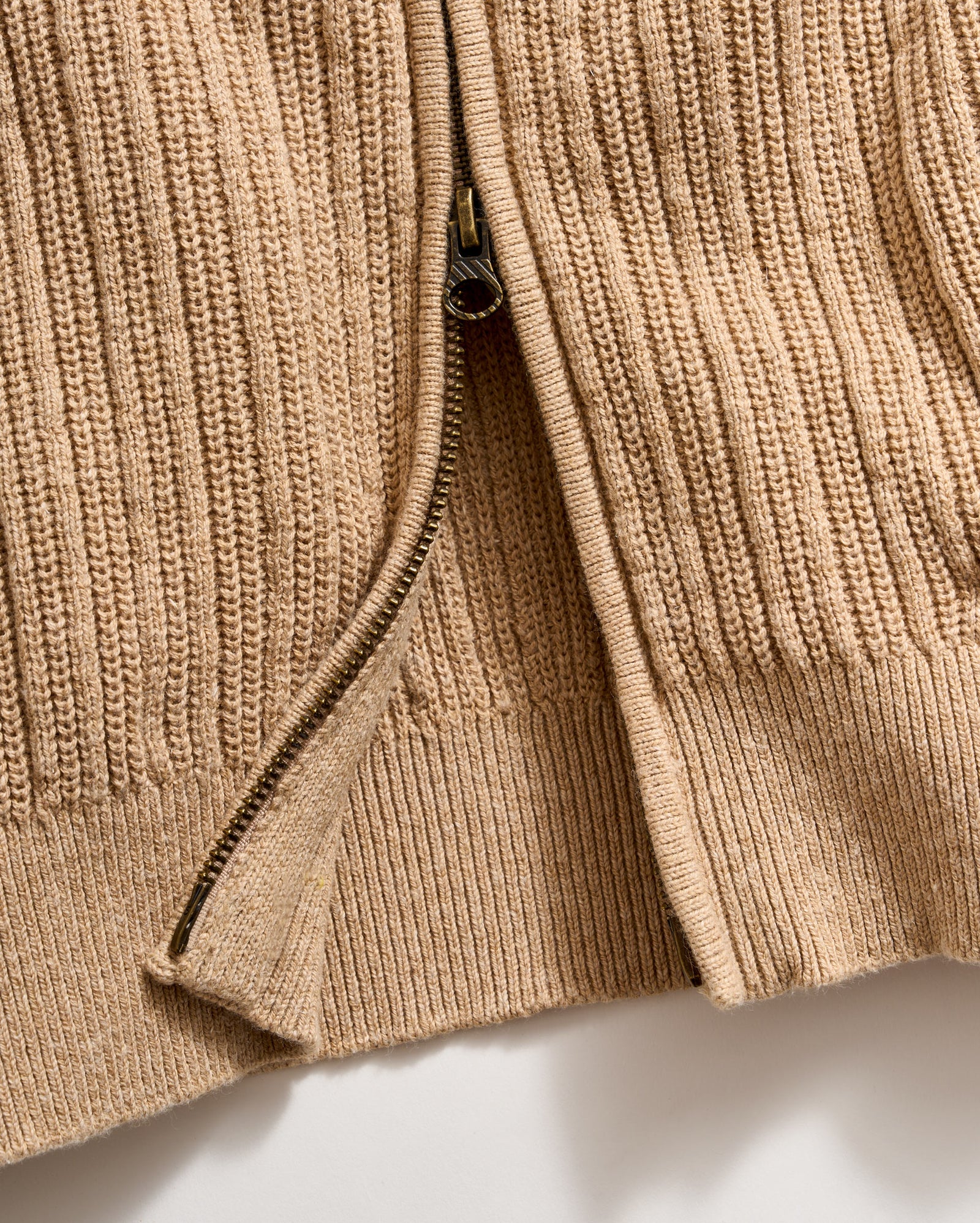 Heirloom Rib Two Way Zip Cardigan