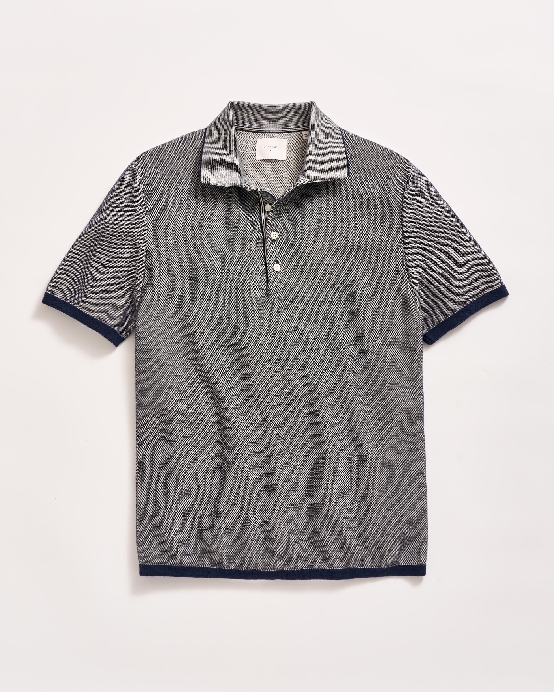 Birdseye Pique Sweater Polo in Cotton | Billy Reid