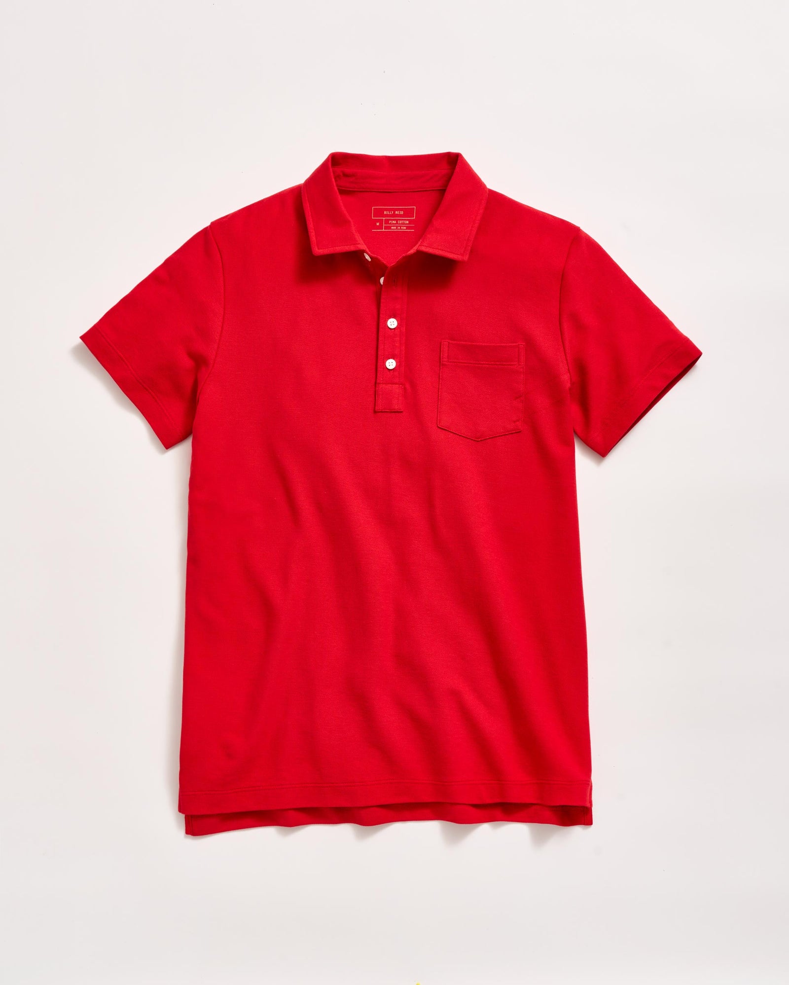 Pique Penscola Polo in Pompeian Red