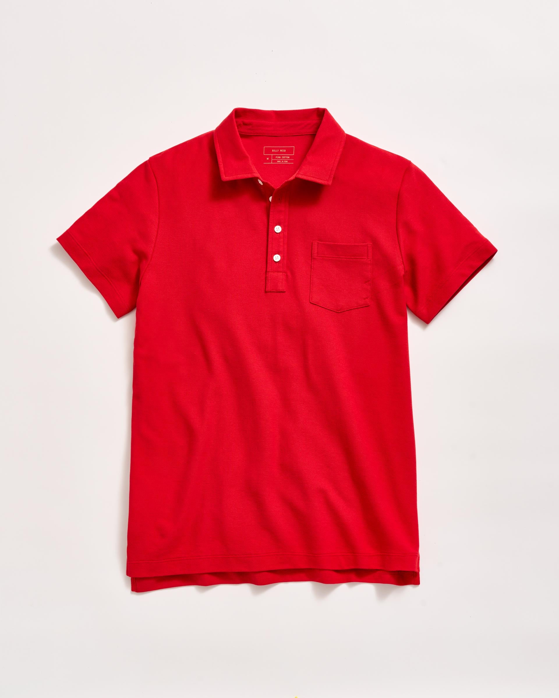 Pique Penscola Polo in Pompeian Red
