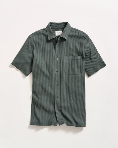 Short Sleeve Knit Treme Shirt in Petrol
