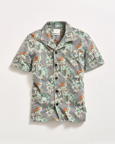 Cactus Jacquard Camp Shirt