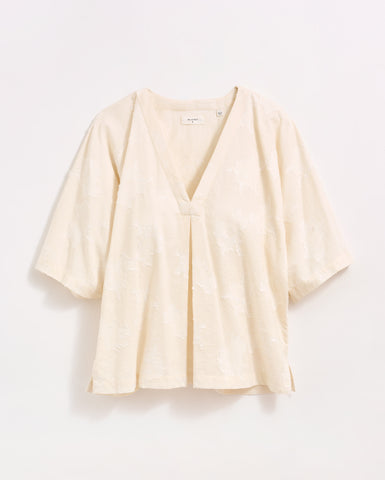 V-PLEAT BLOUSE