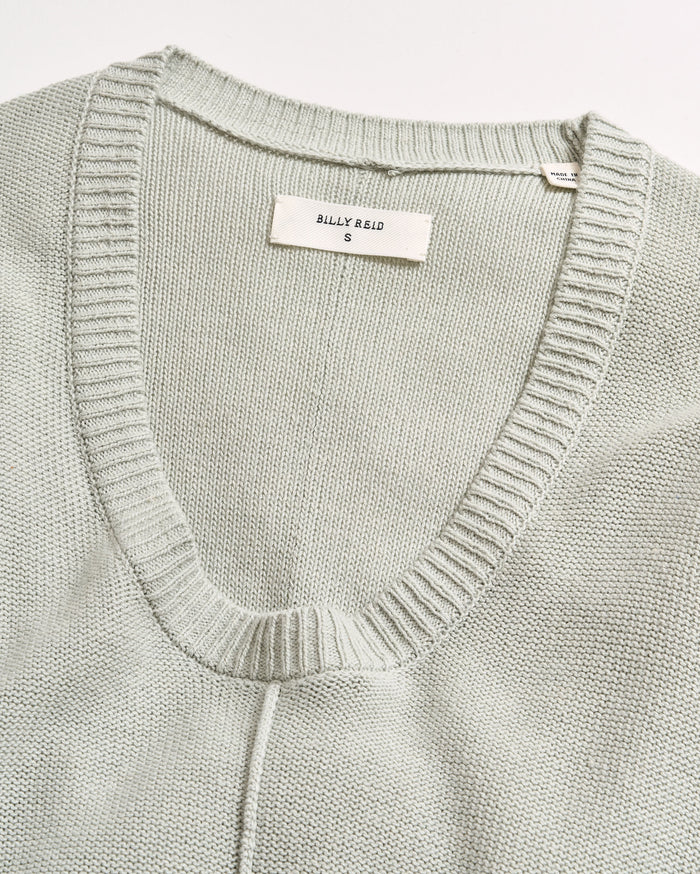 Cotton Linen Shirttail Sweater