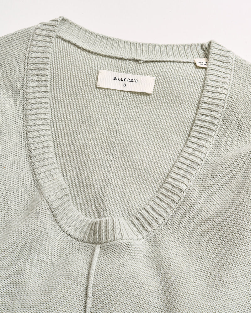Cotton Linen Shirttail Sweater