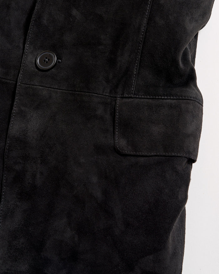 Suede Blazer Vest