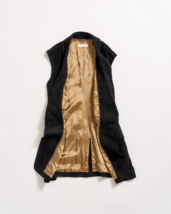 Suede Blazer Vest