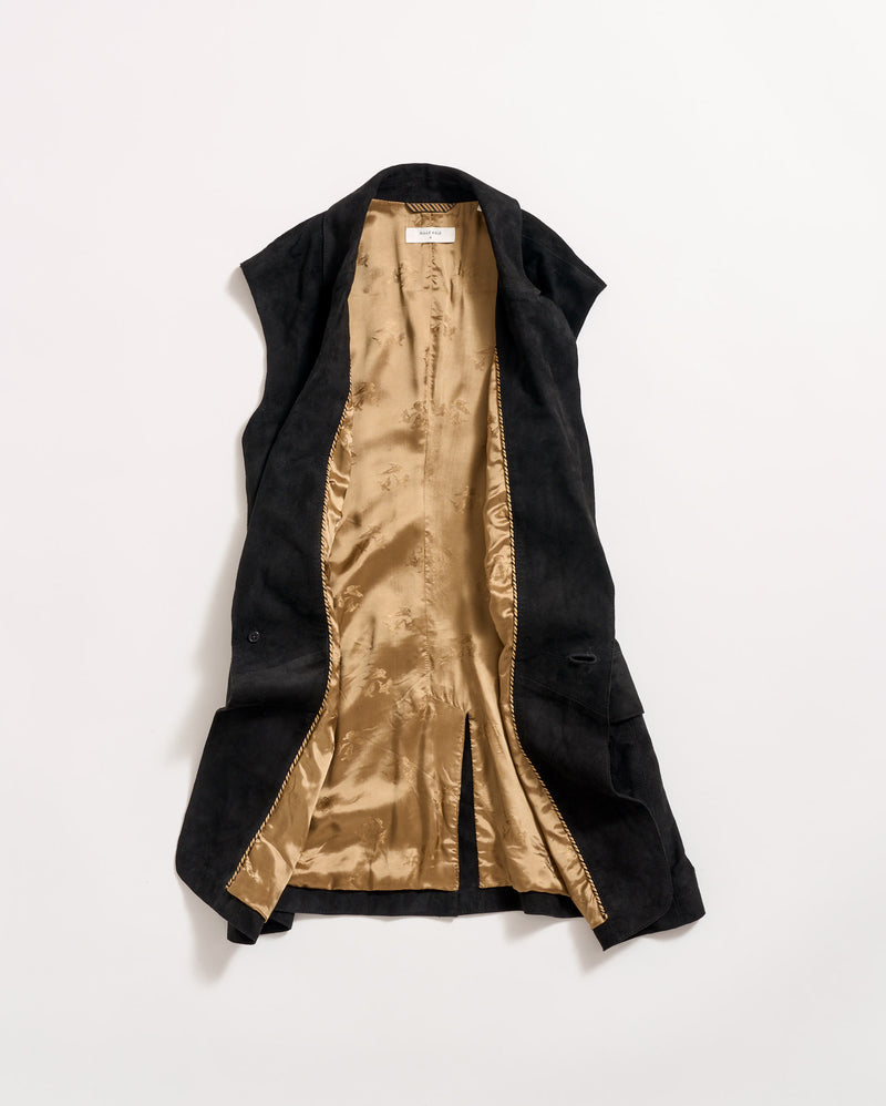 Suede Blazer Vest