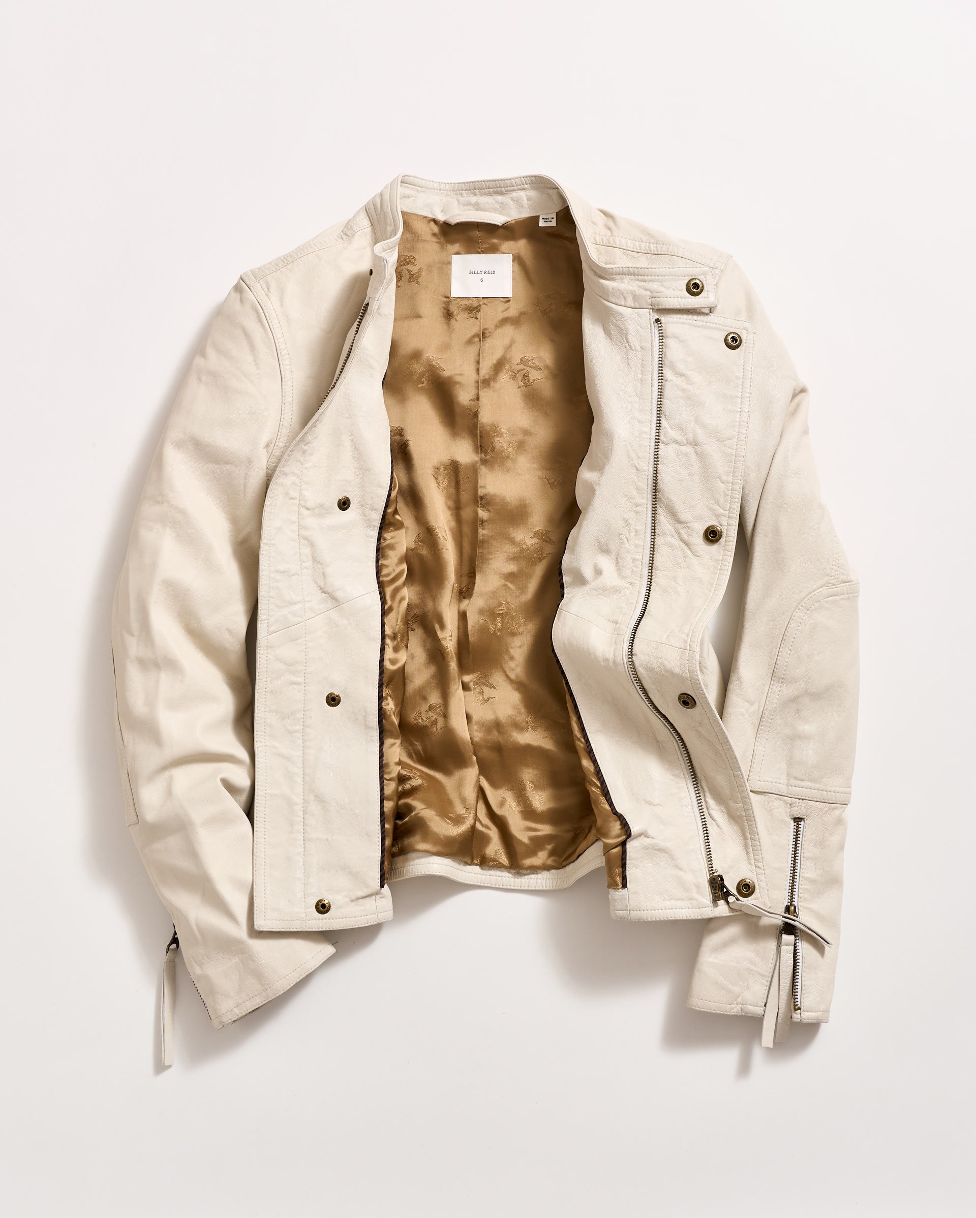 Washed Leather Biker Jacket – Billy Reid