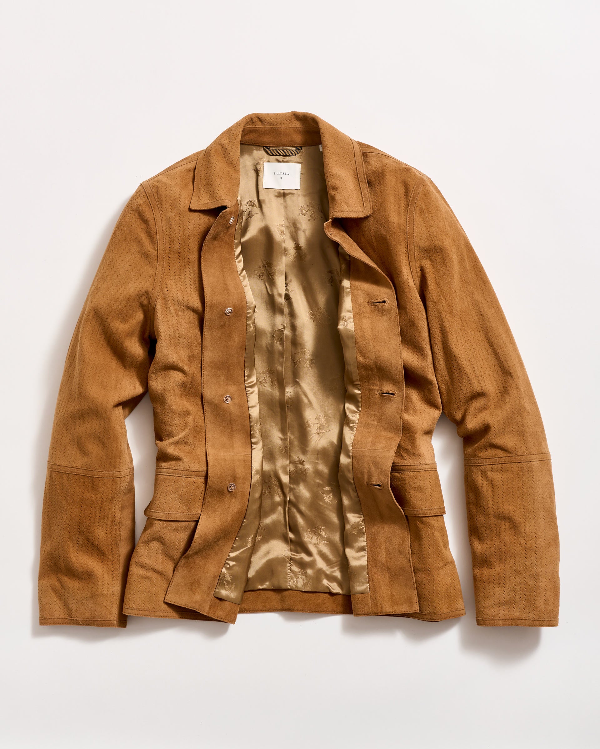Perforated Suede Driving Jacket - Boxy Fit | Billy Reid