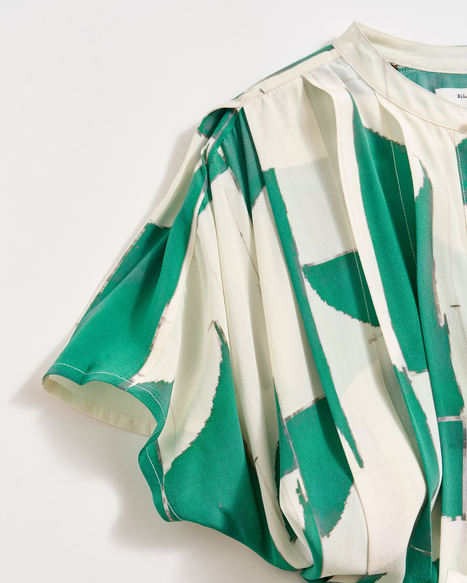 Silk Deco Knife Pleat Dress