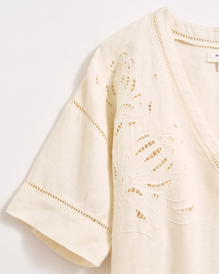 Linen Protea Eyelet Dress Billy Reid Linen Protea Eyelet Dress Billy Reid