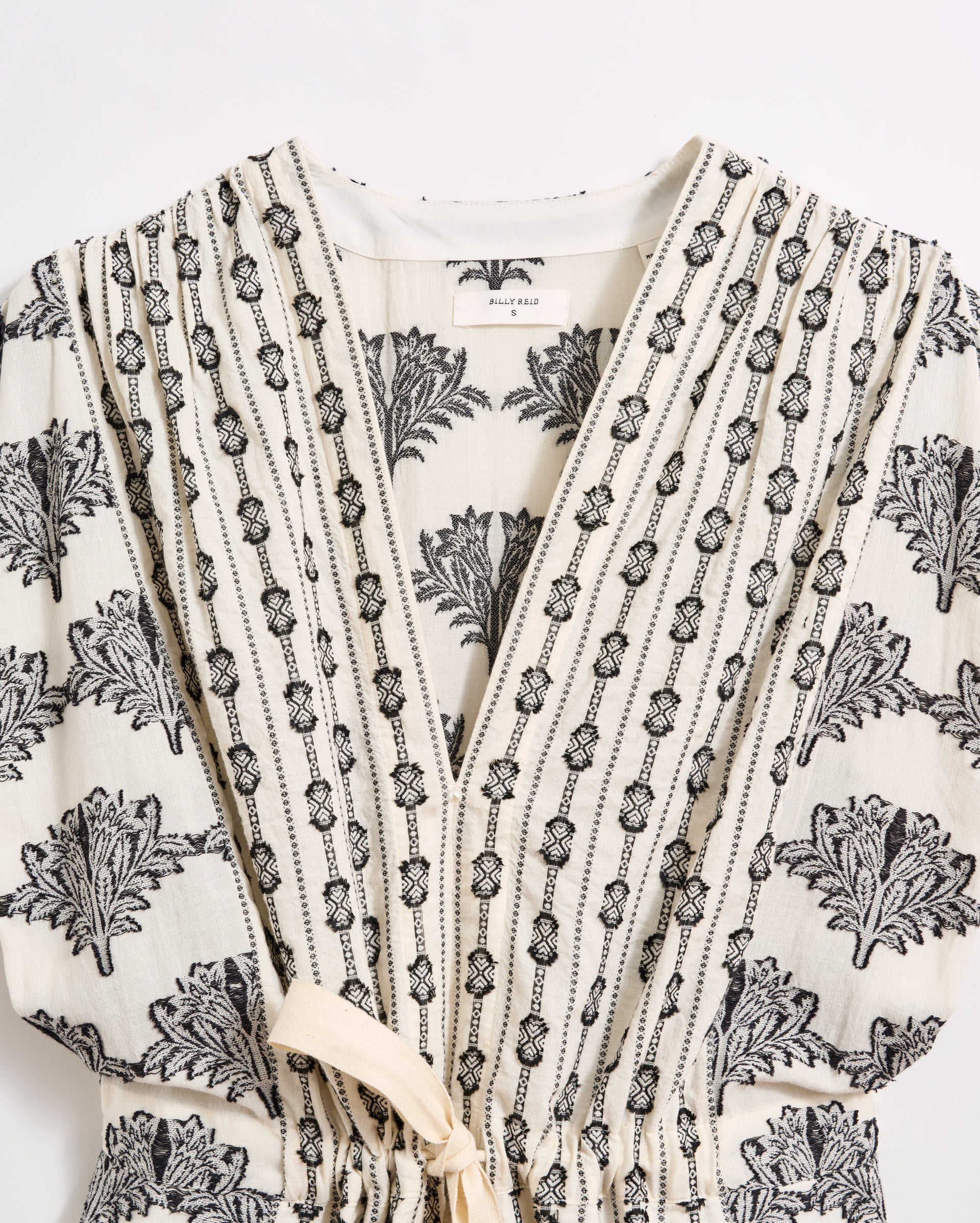 Jacquard Cinched Waist Dress