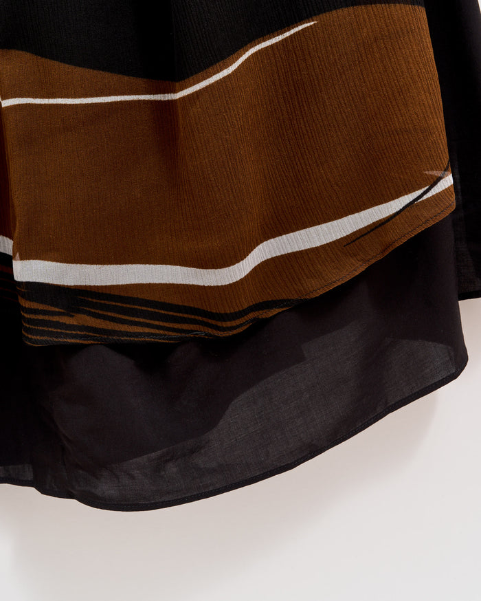 Desert Wave Silk Cocktail Dress