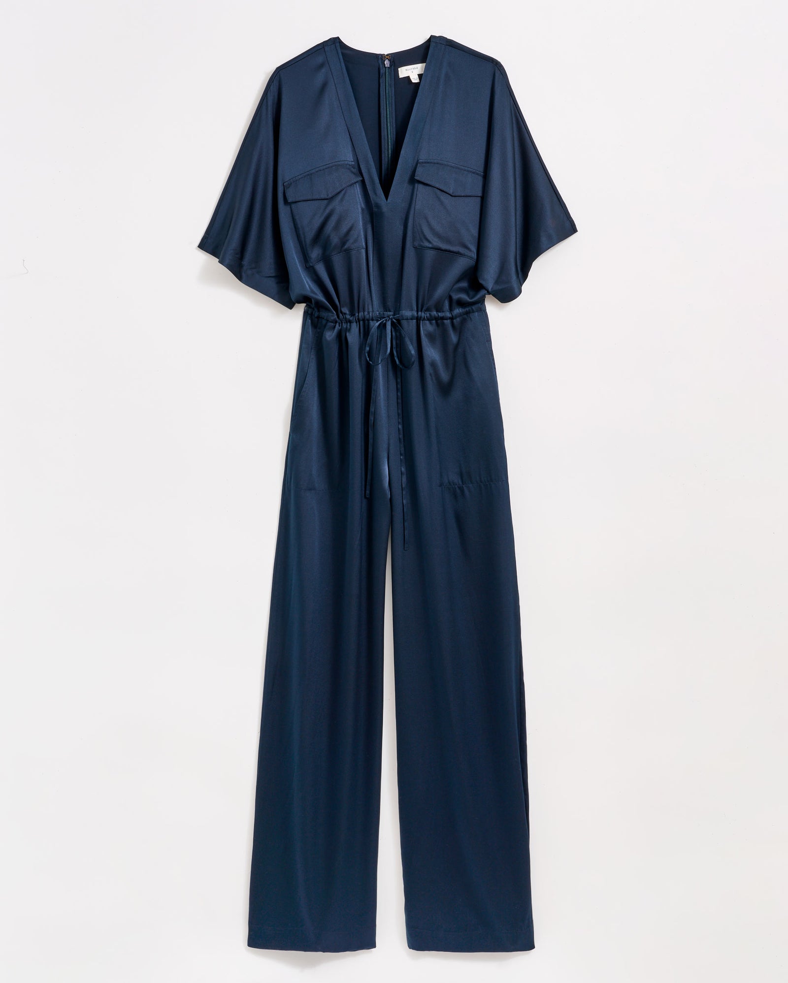 blue dress jumpsuit One Shoulder Wide Leg Jumpsuit 48900