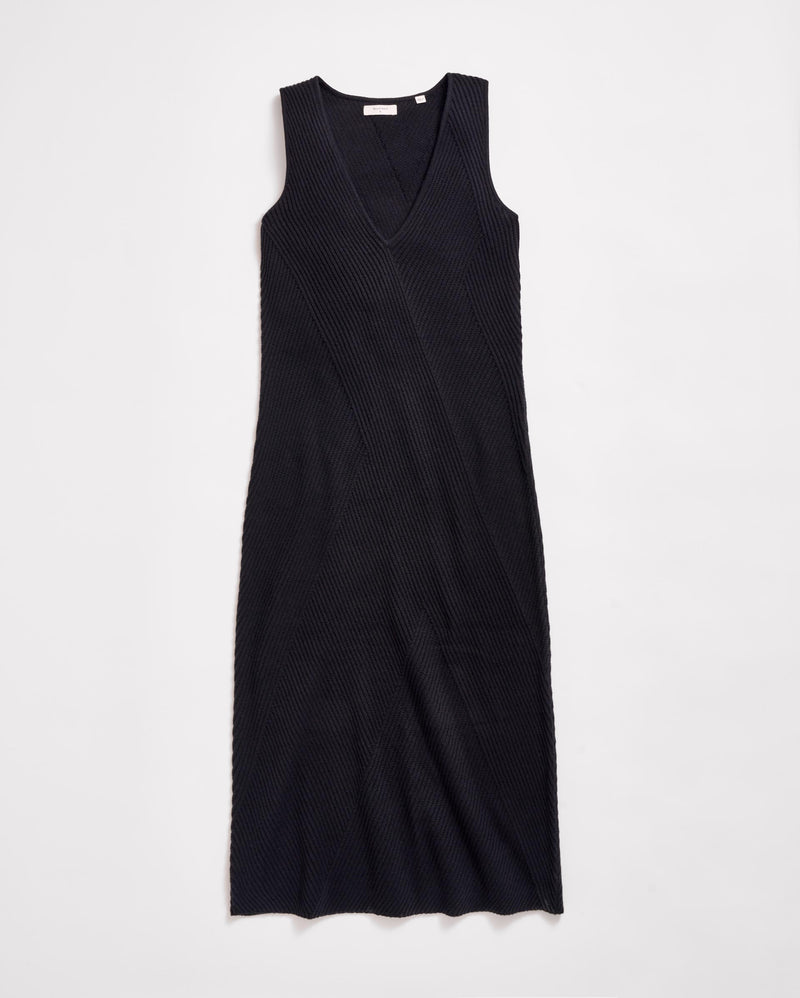 Transfer Rib V Neck Dress
