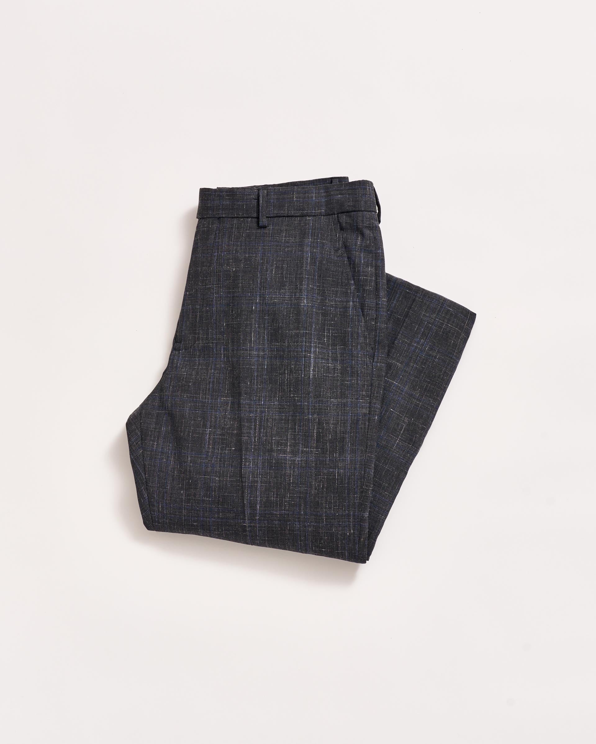 Crosshatch Flat Front Trouser