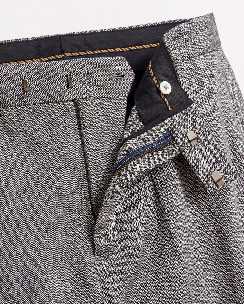 Micro Herringbone Edwin Trouser