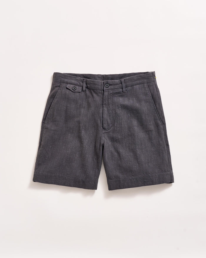 Billy Reid Slub Cotton Moore Short, Asphalt Billy Reid Slub Cotton Moore Short, Asphalt