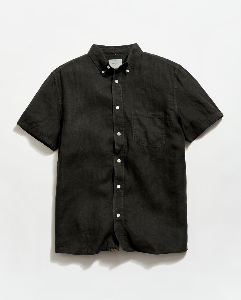 Short Sleeve Linen Tuscumbia Shirt Button Down