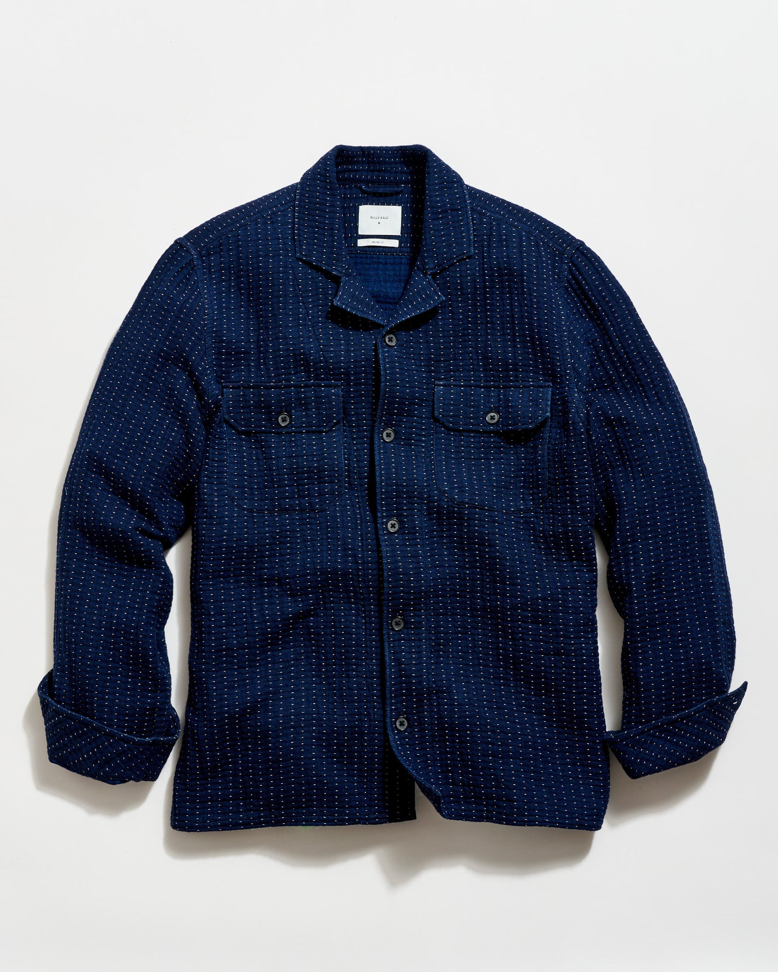 Pin Dot Dobby Two Pocket Overshirt