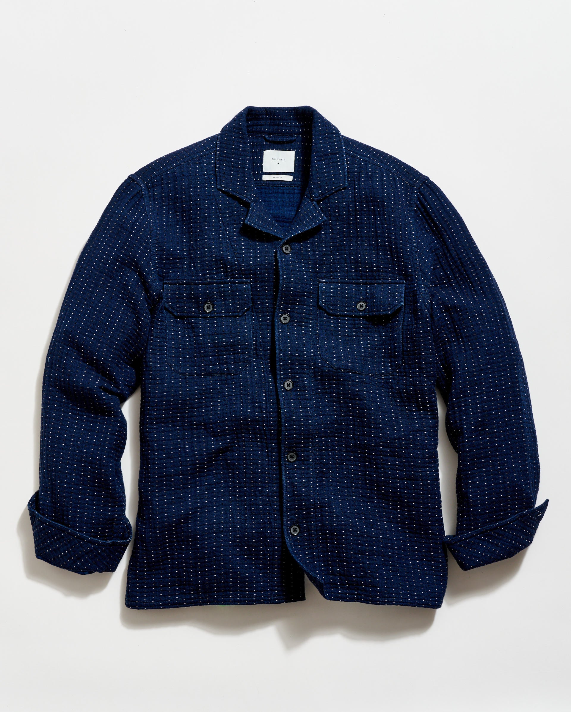 Pin Dot Dobby Two Pocket Overshirt