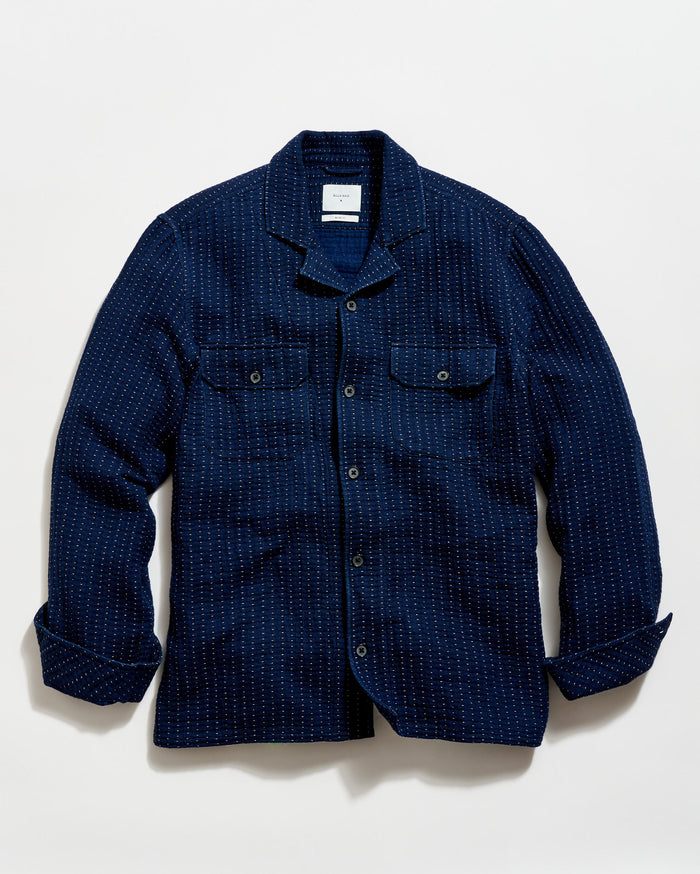 Pin Dot Dobby Two Pocket Overshirt