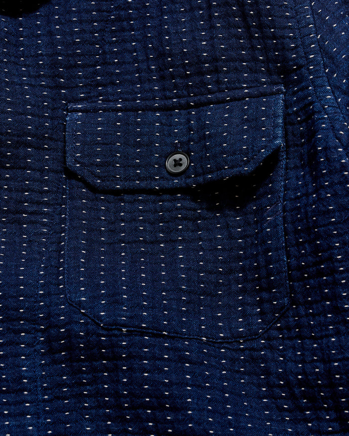 Pin Dot Dobby Two Pocket Overshirt