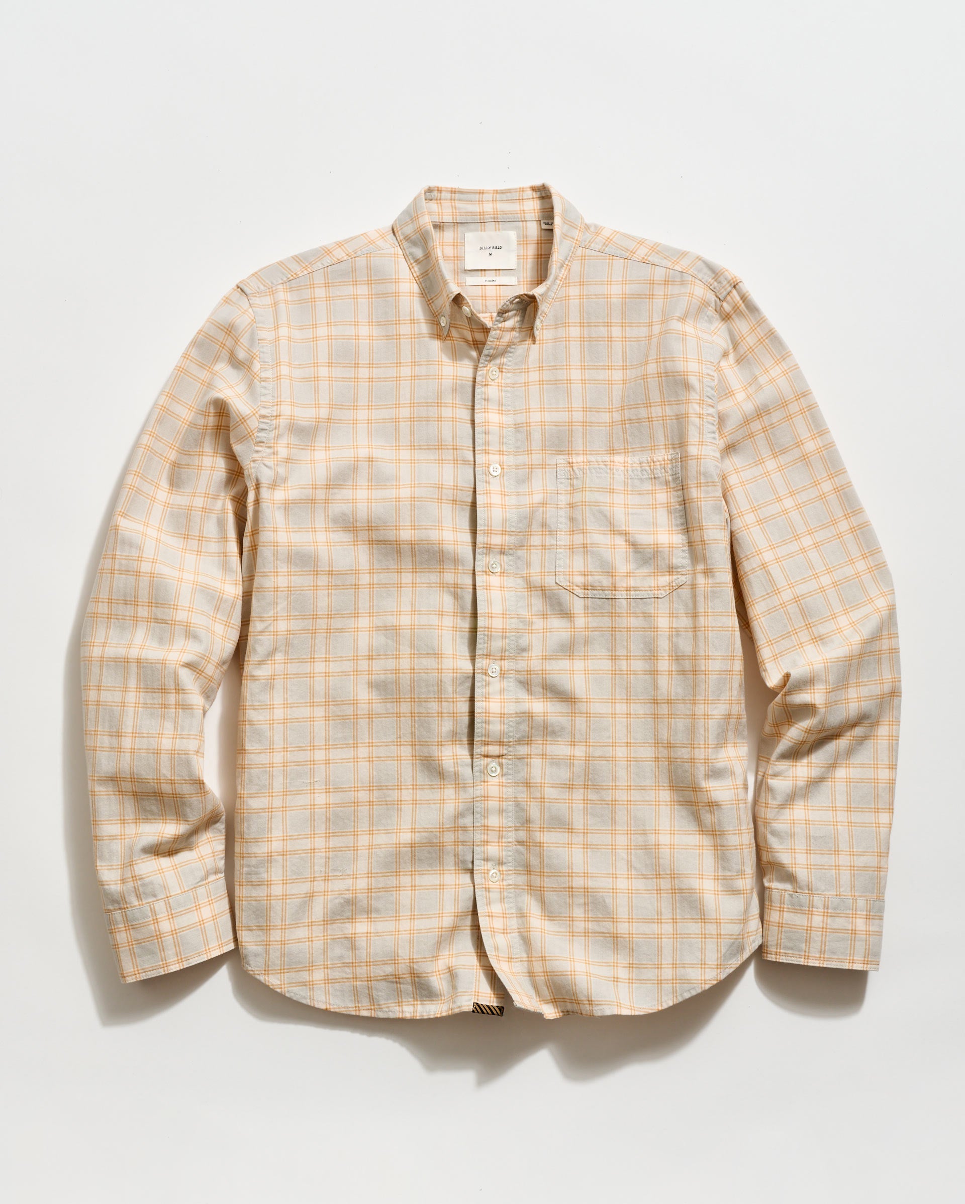 Plaid shirt on a white background