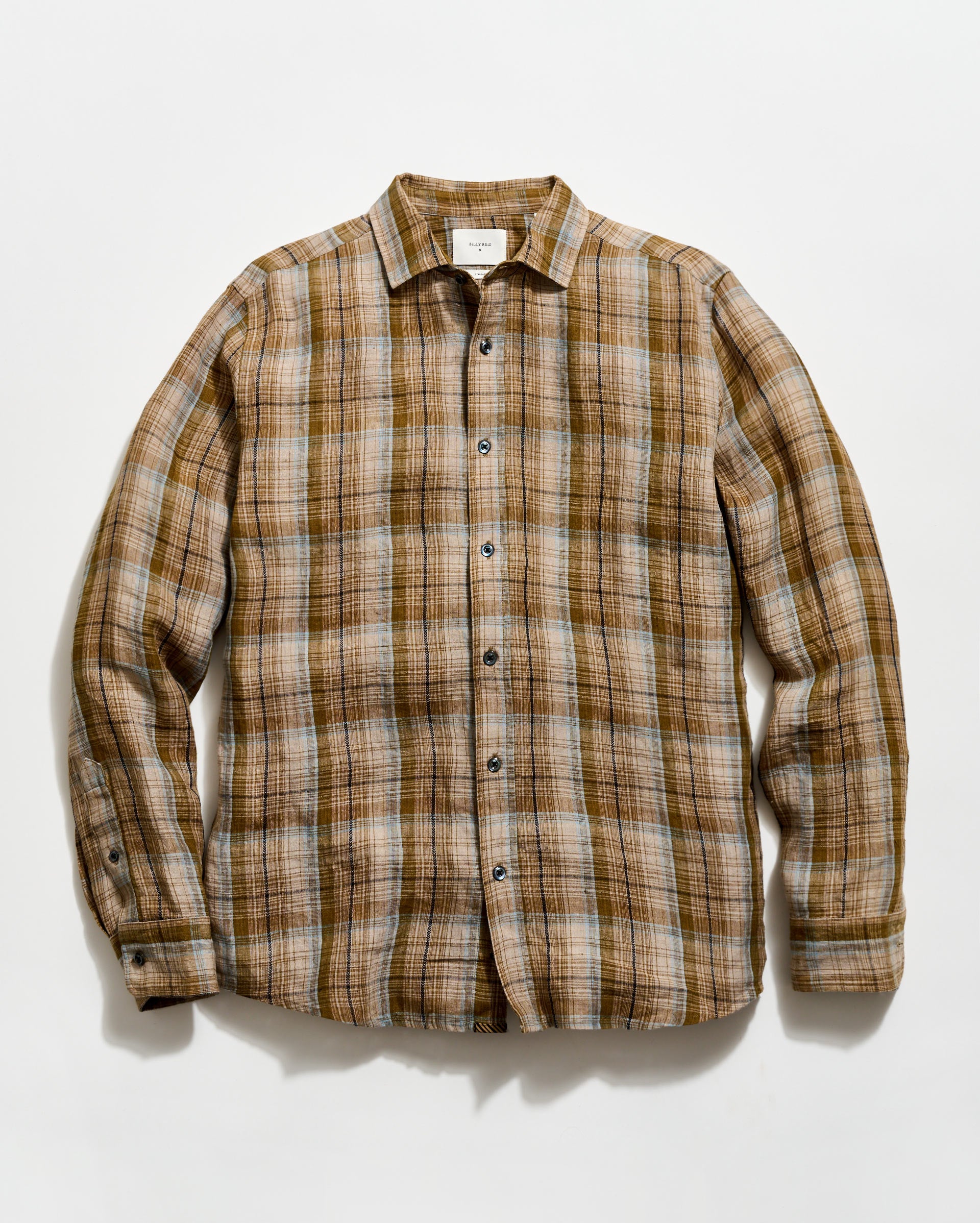 Dobby Plaid Linen Cedar Shirt – Billy Reid