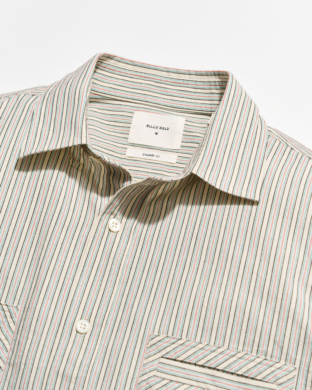 Collar of the shirt.