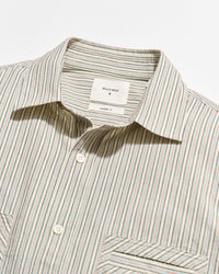 Collar of the shirt.