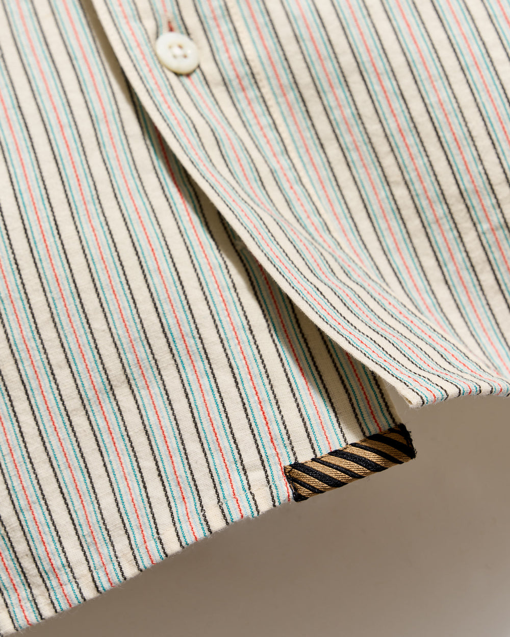 Underplacket of the shirt.