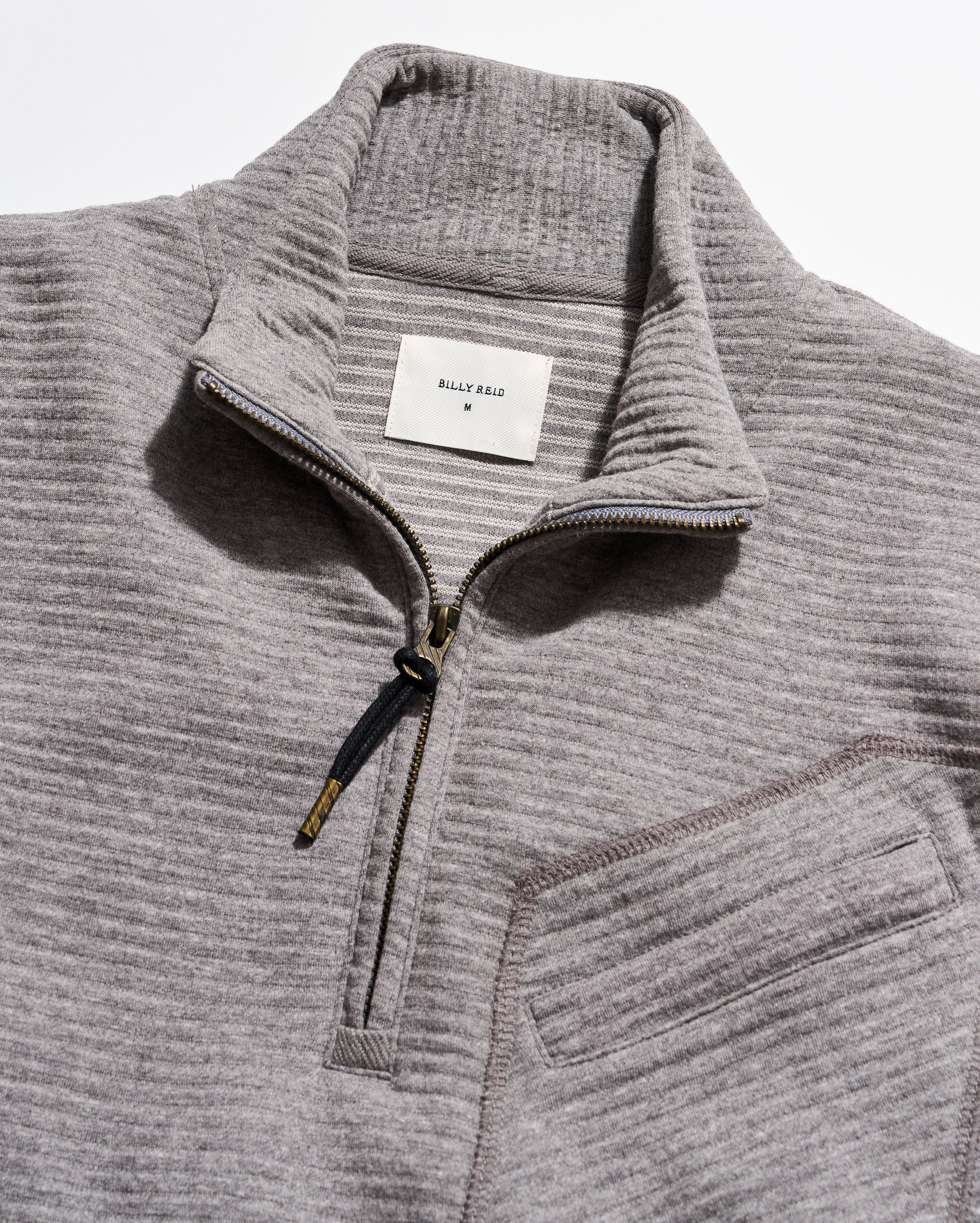 Lightweight Quilted Half Zip Pullover | Billy Reid