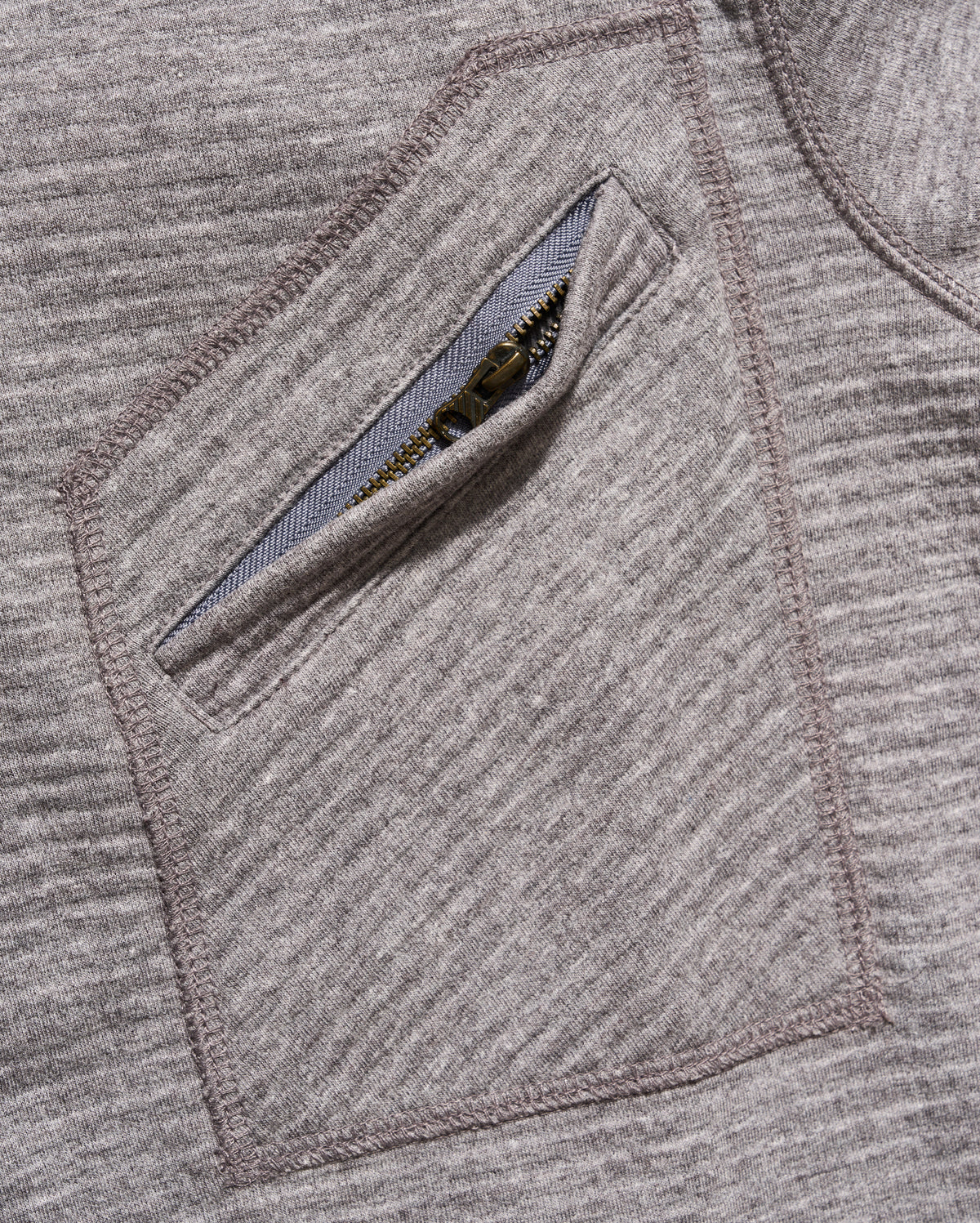Asymmetrical Zip Pocket