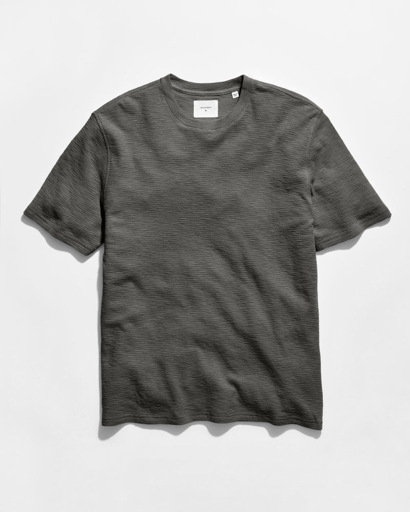 Short Sleeve Slub Tuck Crew
