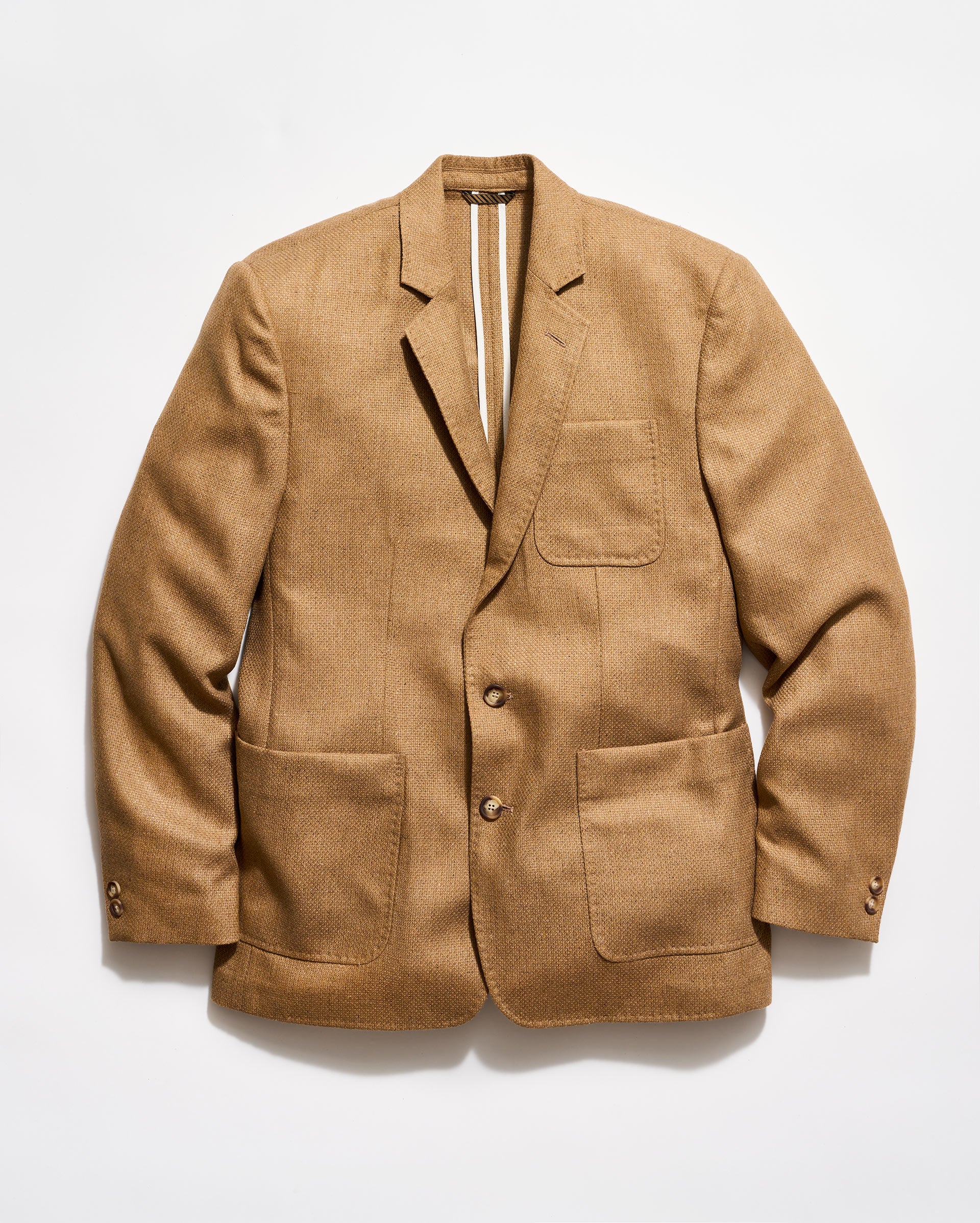Billy Reid Hopsack Silk Wool Archie Jacket, Tan