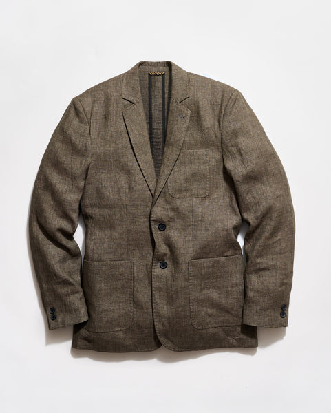 Micro Houndstooth Linen Archie Jacket – Billy Reid