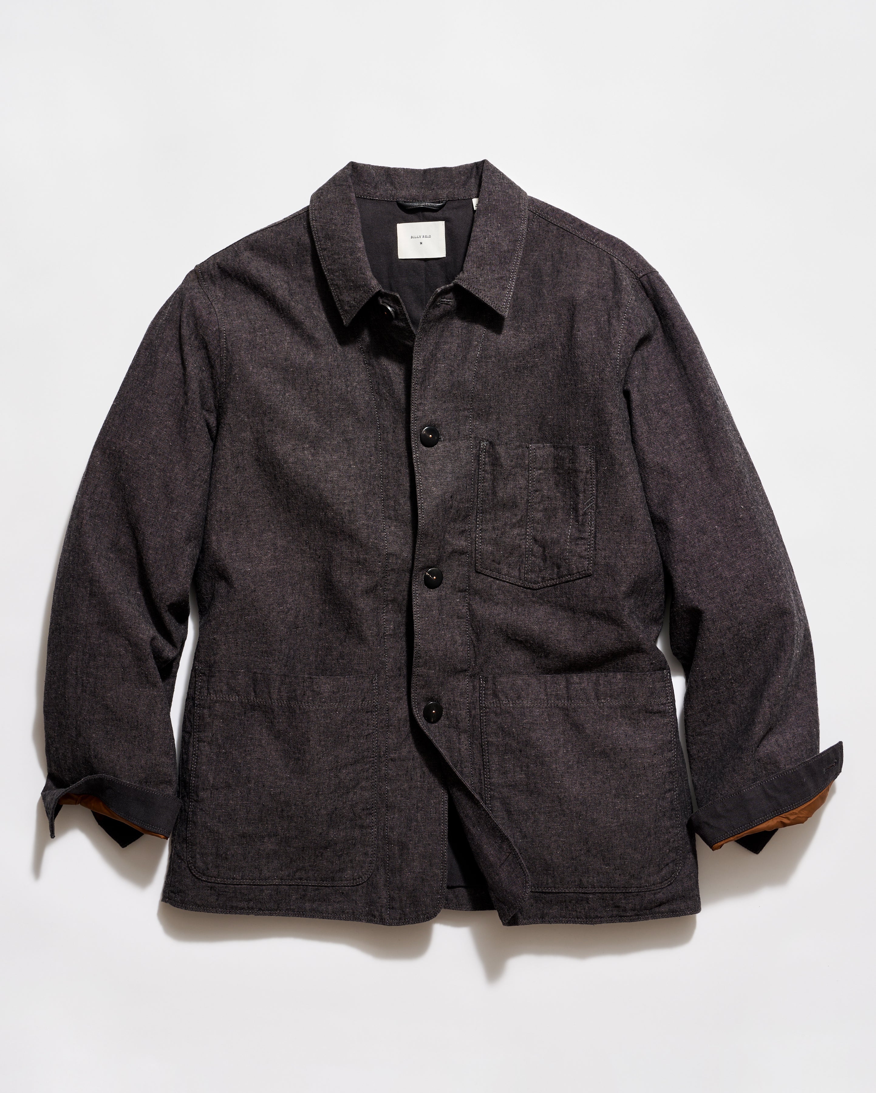 Suede Blake Jacket - Black Lambskin Suede | Billy Reid