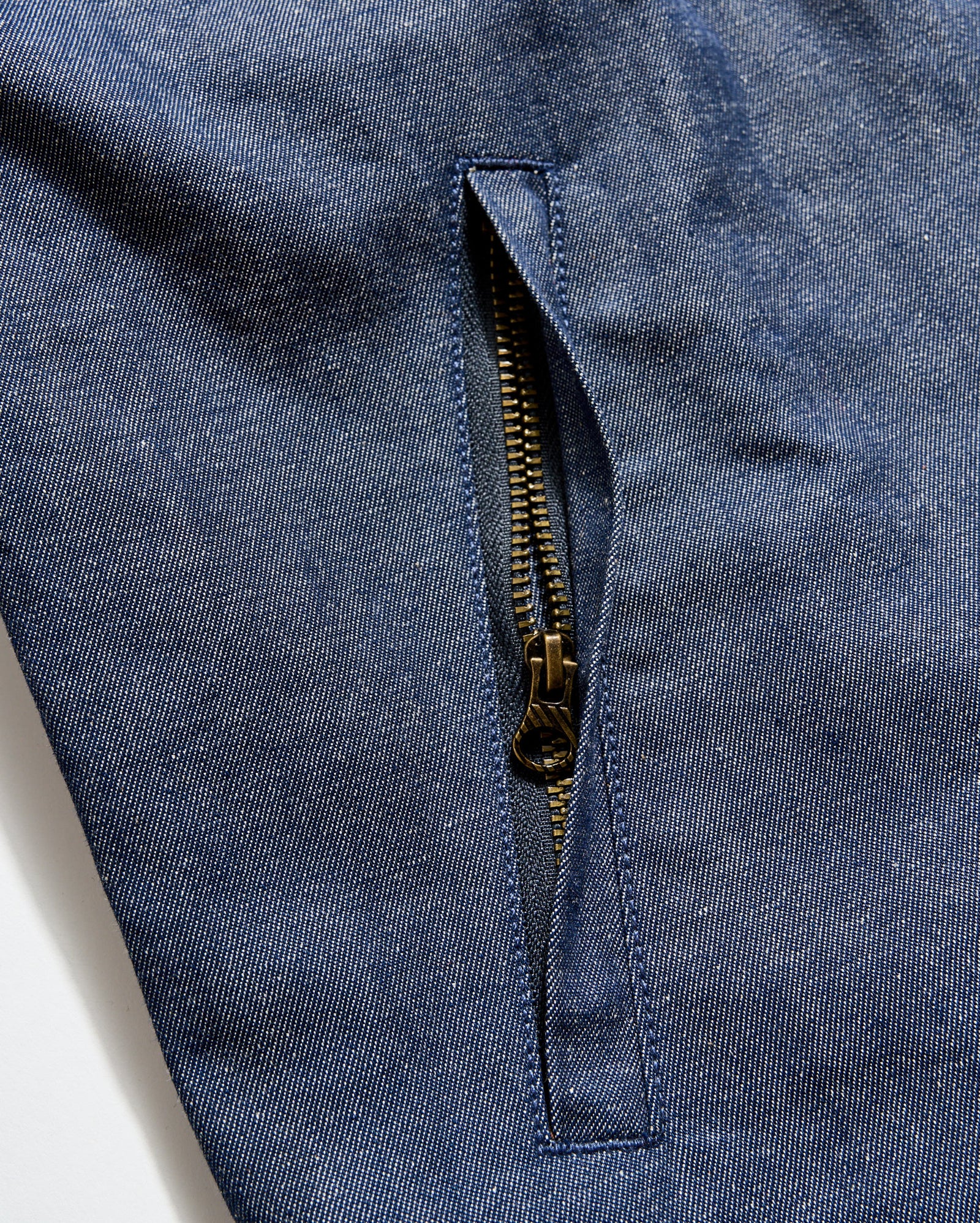 Waxed Denim Harrington Jacket