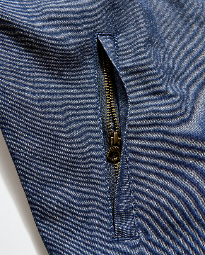 Waxed Denim Harrington Jacket