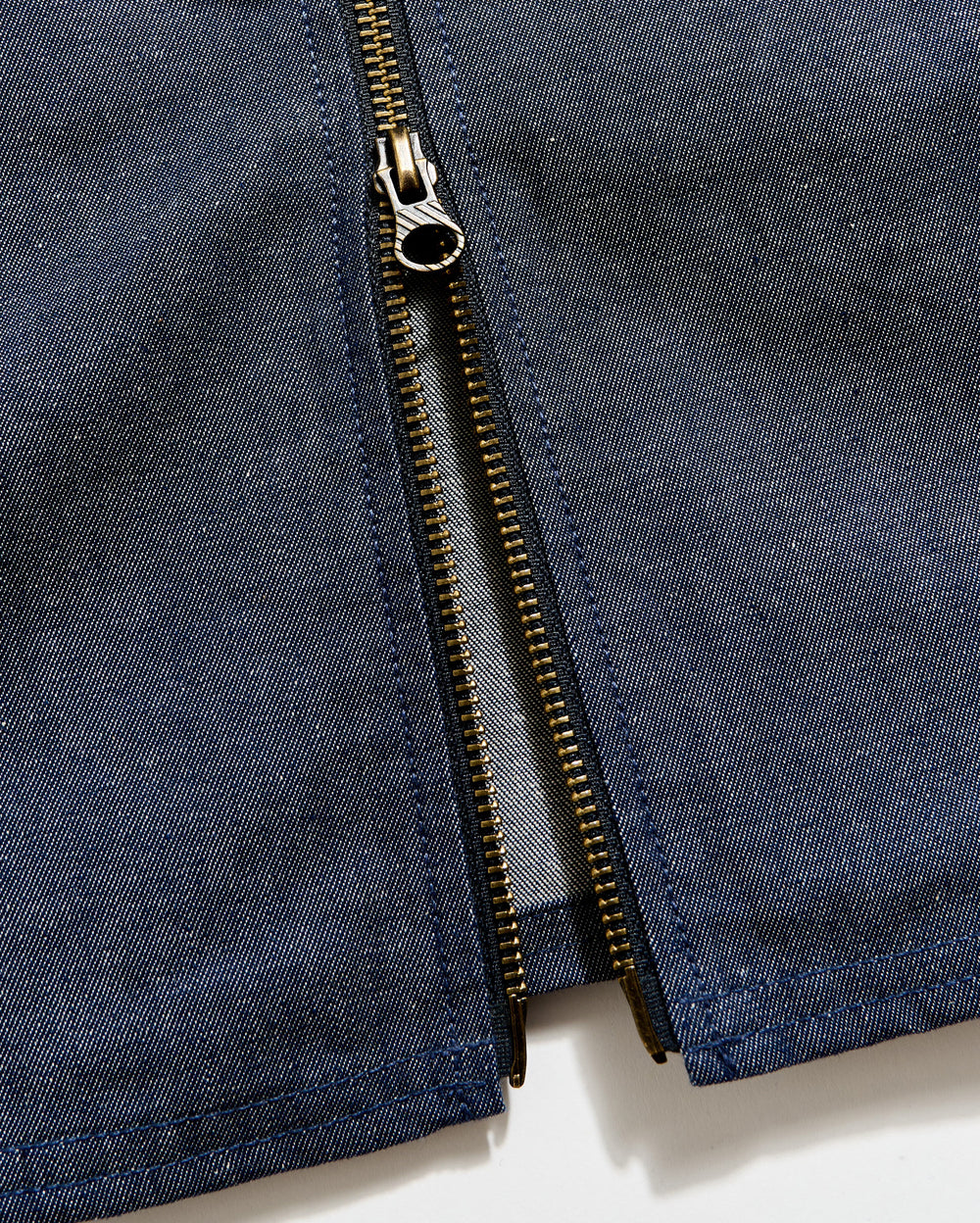 Waxed Denim Harrington Jacket