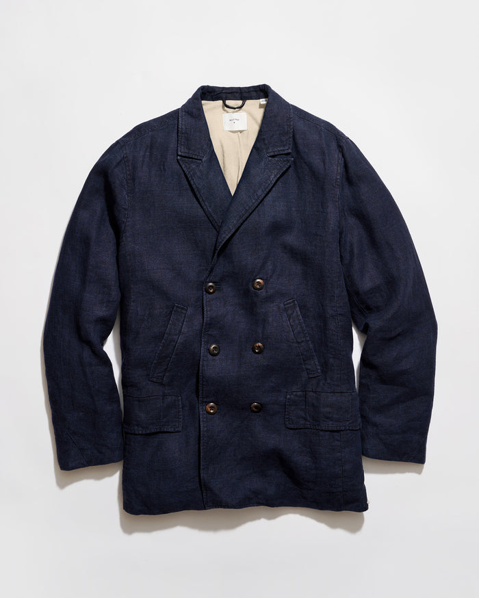 Canvas Linen Bond Peacoat