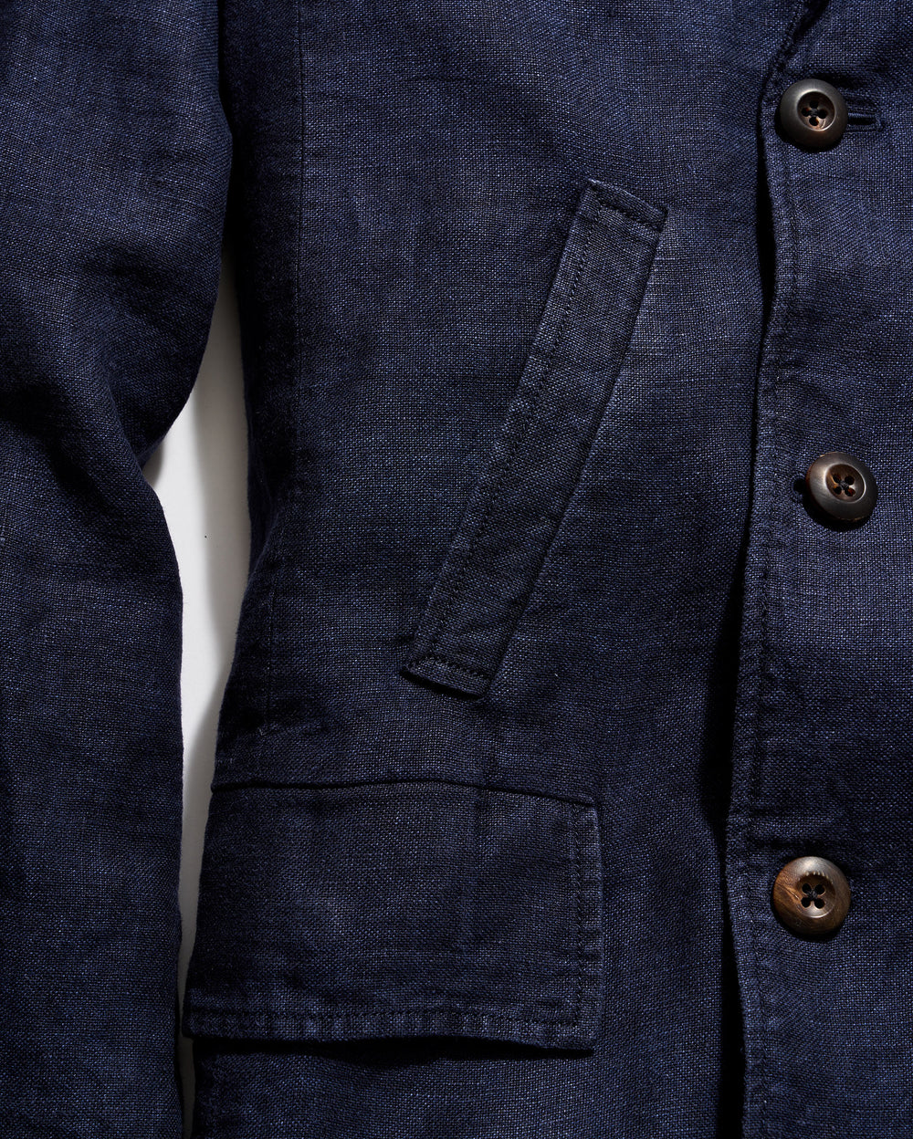 Canvas Linen Bond Peacoat